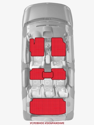 ЭВА коврики «Queen Lux» комплект для Audi A8 (4D)